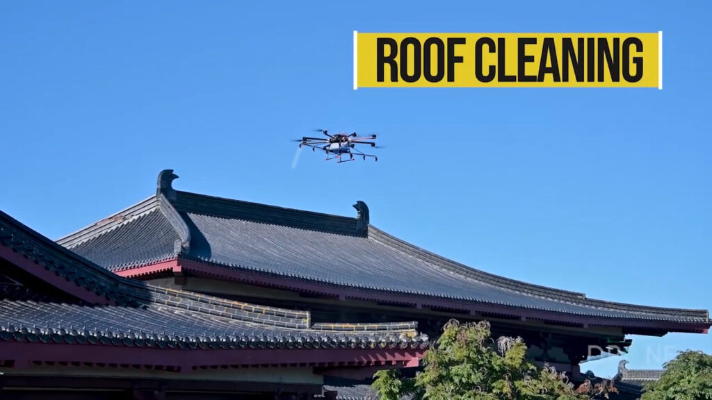 drone roof spraying